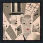 Art Deco Glamour Couple Vintag Japanisch Poster<br><div class="desc">Art Deco Glamour Paar Vintage japanische Matchbox Label Poster.</div>