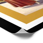 Art Deco Glamour Girl Poster (Ecke)