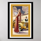 Art Deco Glamour Girl Poster (Vorne)