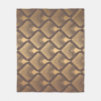 Art-Déco-Glamour: Goldene Skalen. Fleecedecke