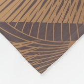 Art-Déco-Glamour: Goldene Skalen. Fleecedecke (Ecke)