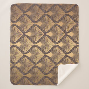 Art-Déco-Glamour: Goldene Skalen. Sherpadecke