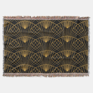 Art Deco Glamour: Goldener Fächer. Decke