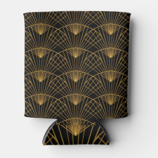 Art Deco Glamour: Goldener Lüfter. Dosenkühler