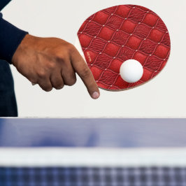 Art Deco Glamour rotes Muster Tischtennis Schläger
