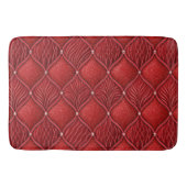 Art Deco Glamour rotes Valentinsmuster Badematte (Vorderseite)
