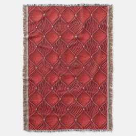 Art Deco Glamour rotes Valentinsmuster Decke