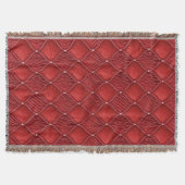 Art Deco Glamour rotes Valentinsmuster Decke (Vorderseite)