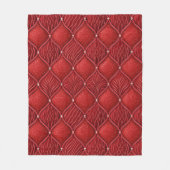 Art Deco Glamour rotes Valentinsmuster Fleecedecke (Vorderseite)