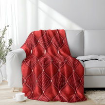 Art Deco Glamour rotes Valentinsmuster