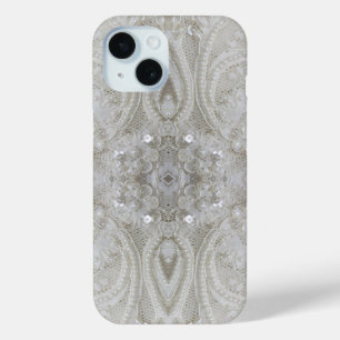 Art Deco Glamouröse Vintage-Mode beige Weiß Case-Mate iPhone Hülle