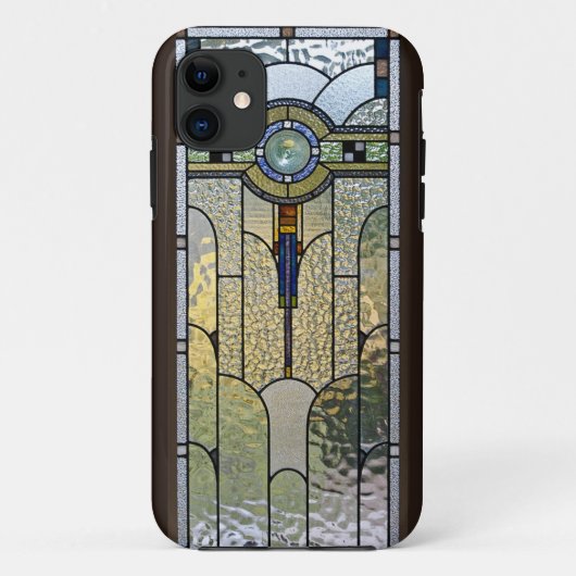 Art Déco Glasfenster iPhone Cover (Rückseite)