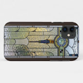Art Déco Glasfenster iPhone Cover (Rückseite (Horizontal))