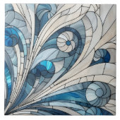 Art Déco Glaskunstwerk Fliese (Vorderseite)