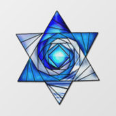 Art Deco: Glass Star von David Fensteraufkleber (Blatt)