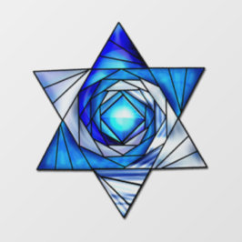 Art Deco: Glass Star von David Fensteraufkleber