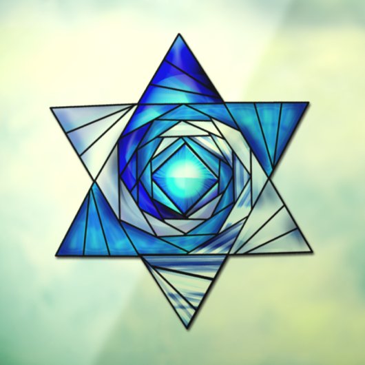 Art Deco: Glass Star von David Fensteraufkleber (Blatt 3)