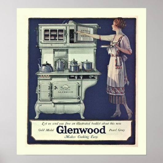 Art Deco Glenwood Stove Poster (Vorne)