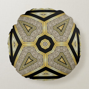 Art Deco Globus Glamour Rundkissen Rundes Kissen