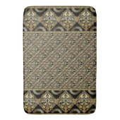 Art Deco Gold Bath Mat Badematte (Vorderseite Vertikal)