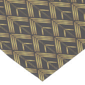 Art Deco Gold Black Arrow Muster Mittelgroßer Tischläufer (Ecke)