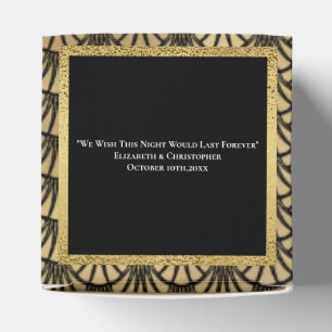 Art Deco Gold Black Gatsby 1920 Geschenkschachtel