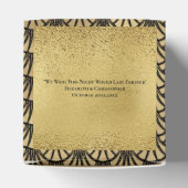 Art Deco Gold Black Gatsby 1920 Geschenkschachtel (Oben)