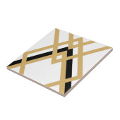 Art Deco Gold Black Seamless Geometric White Fliese (Seite)