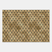 Art Deco Gold & Black Wrapping Paper Sheets Geschenkpapier Set (Vorderseite 2)