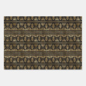 Art Deco Gold & Black Wrapping Paper Sheets Geschenkpapier Set (Vorderseite)