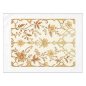 Art Deco Gold Blumen einzigartiges Gittertischdeck Tischdecke (Vorderseite (Horizontal))