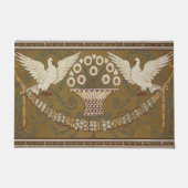 Art Deco Gold Doves von Walter Crane Fußmatte (Vorderseite)