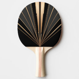 Art Deco Gold Fan Geometric Elegance Tischtennis Schläger