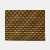 Art Deco Gold Fan Muster Fußmatte (Vorderseite)
