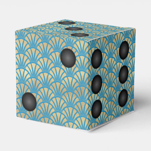 Art Deco Gold Frische Pasta machen oder Die Casino Geschenkschachtel (Rückseite)