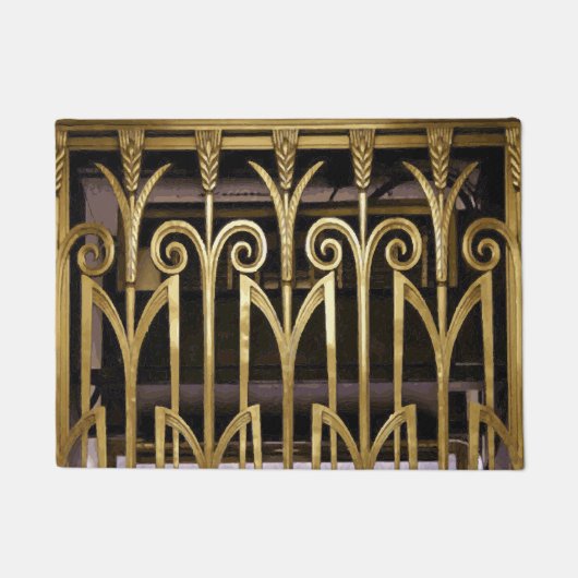 Art Deco Gold Fußmatte (Vorderseite)