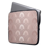 Art Deco: Gold Gitter Elegance. Laptopschutzhülle (Vorderseite Links)