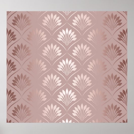 Art Deco: Gold Gitter Elegance. Poster (Vorne)
