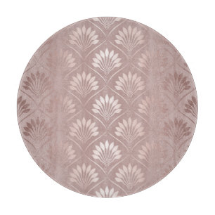 Art Deco: Gold Gitter Elegance. Schneidebrett