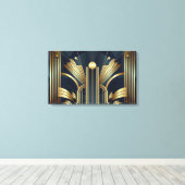 Art Deco Gold Leinwanddruck (Insitu (Holzboden))