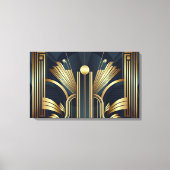 Art Deco Gold Leinwanddruck (Vorderseite)