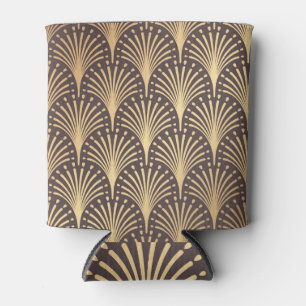 Art Deco Gold: Minimalistischer geometrischer Luxu Dosenkühler