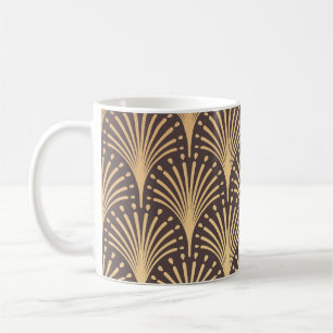 Art Deco Gold: Minimalistischer geometrischer Luxu Kaffeetasse