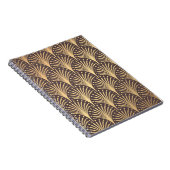 Art Deco Gold: Minimalistischer geometrischer Luxu Notizblock (Rechte Seite)