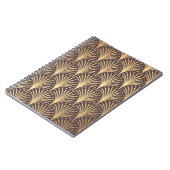 Art Deco Gold: Minimalistischer geometrischer Luxu Notizblock (Linke Seite)