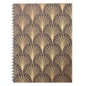 Art Deco Gold: Minimalistischer geometrischer Luxu Notizblock (Vorderseite)