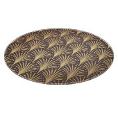 Art Deco Gold: Minimalistischer geometrischer Luxu Schneidebrett (Ecke)