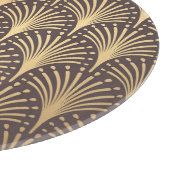 Art Deco Gold: Minimalistischer geometrischer Luxu Schneidebrett (Ecke)