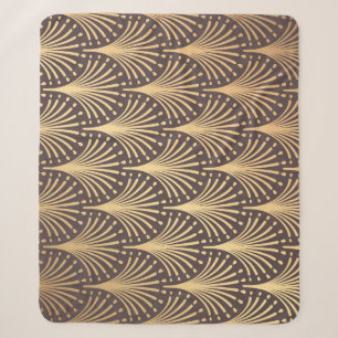 Art Deco Gold: Minimalistischer geometrischer Luxu Sherpadecke