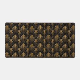 Art Deco Gold Pattern — Elegant Vintage Geometric  Schreibtischunterlage